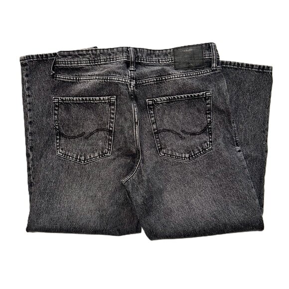 Jack & Jones JJIEddie JJOriginal Baggy Jeans - Black - 34Wx27L - Picture 4 of 15